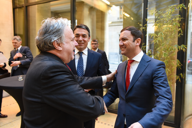 Dimitrov and Osmani attend Katrougalos' working breakfast for EU Foreign Ministers